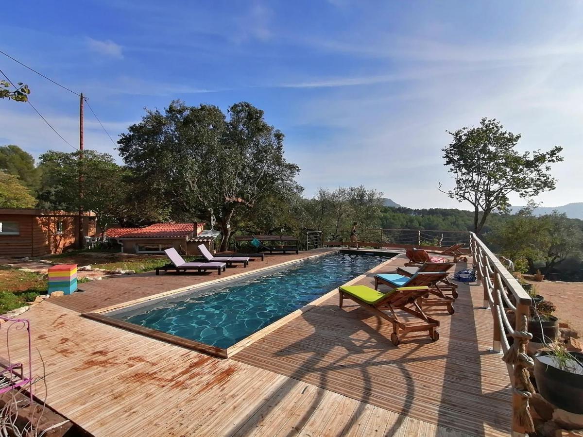 Arche De Noe Atypique, Boheme , Nature, Piscine Chauffee De Paques A Toussaint , Spa , Sauna , Loisirs Le Beausset Eksteriør bilde